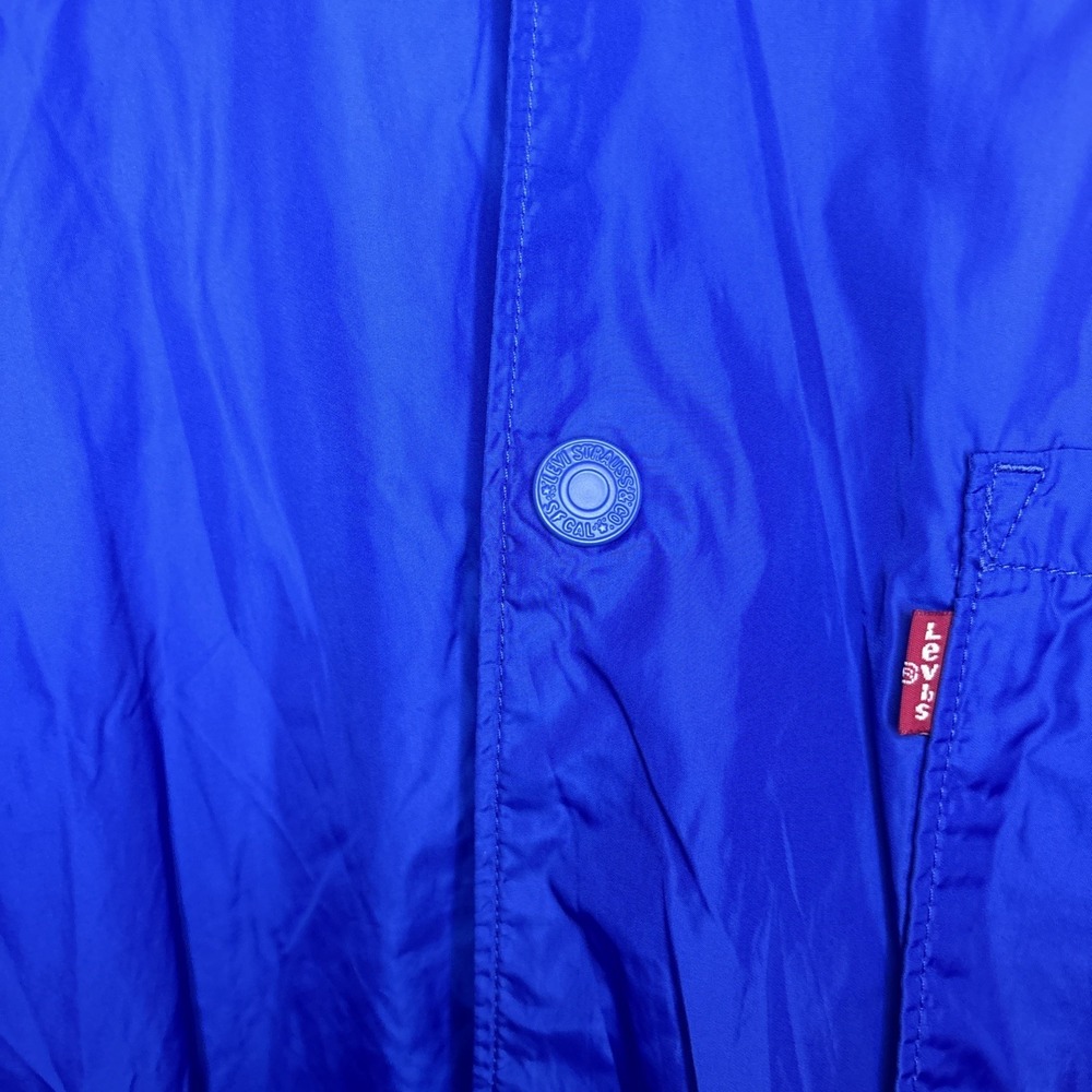 Levis Golden State Warriors Jacket Hat Bundle XL Blue Windbreaker Snapback - Picture 4 of 16